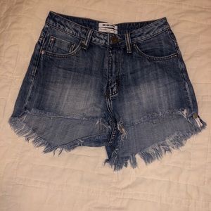 One Teaspoon Denim High Waisted Shorts